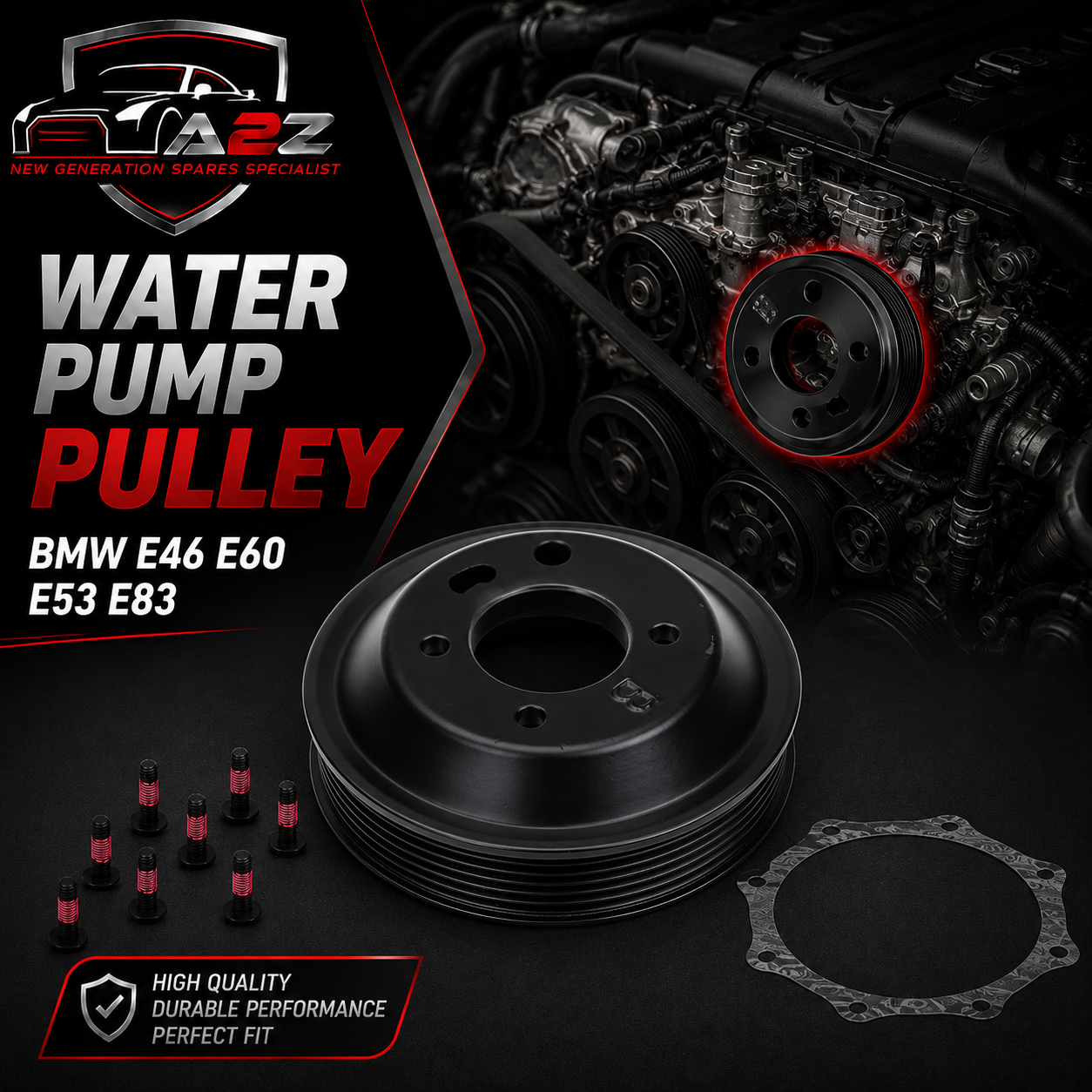 Water Pump Pulley 11511436590 Compatible With BMW E46 E60 E53 E83