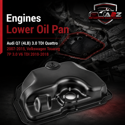 Engines Lower Oil Pan 059103602AB Compatible With Audi Q7 (4LB) 3.0 TDI Quattro 2007-2015, Volkswagen Touareg 7P 3.0 V6 TDI 2010-2018