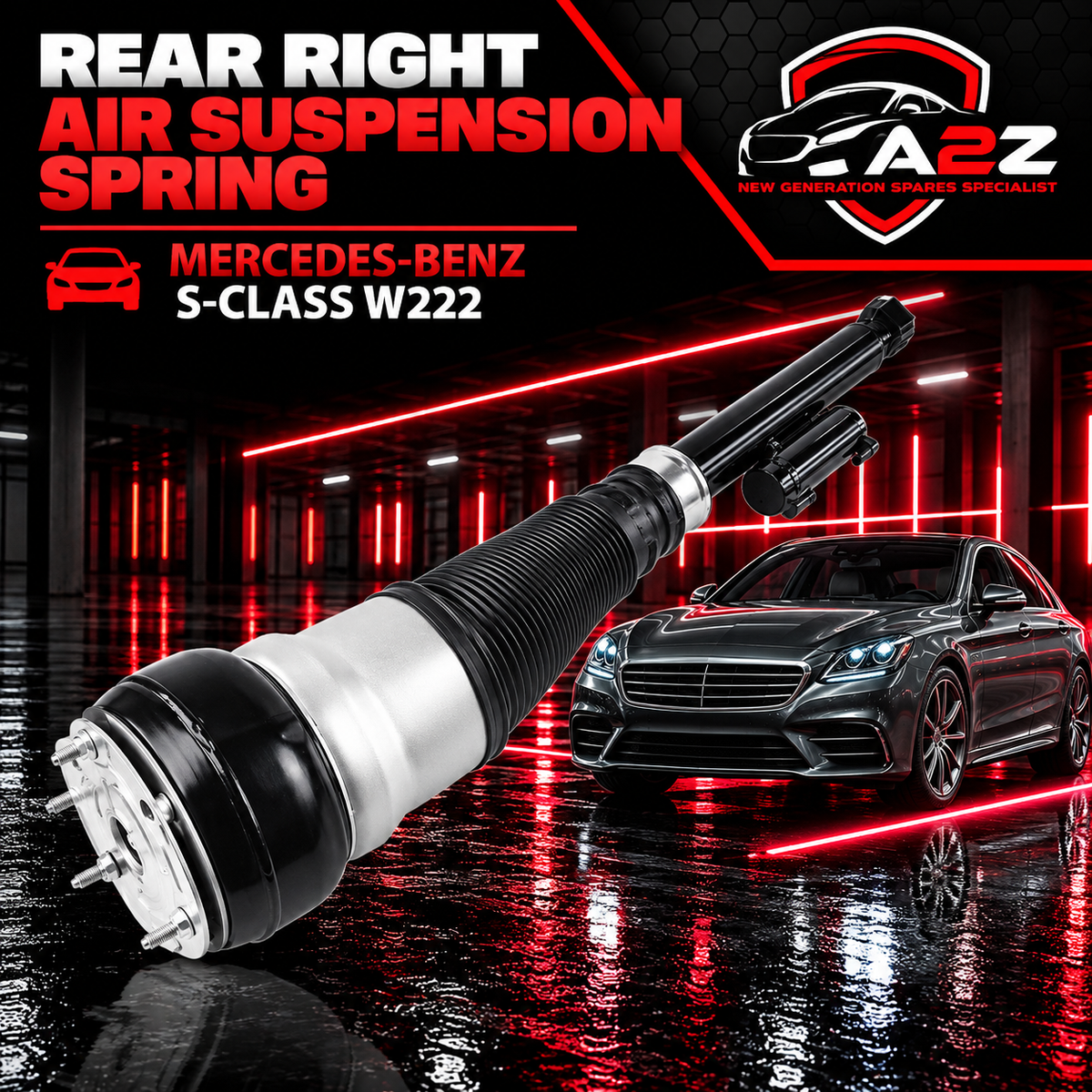 Rear Right Air Suspension Spring 2223203000 2223205213 2223206001  2223207413 Compatible With MERCEDES-BENZ S-CLASS W222