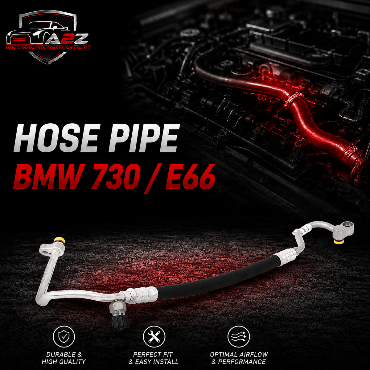 Hose Pipe 64536927695 Compatible With BMW 730 / E66