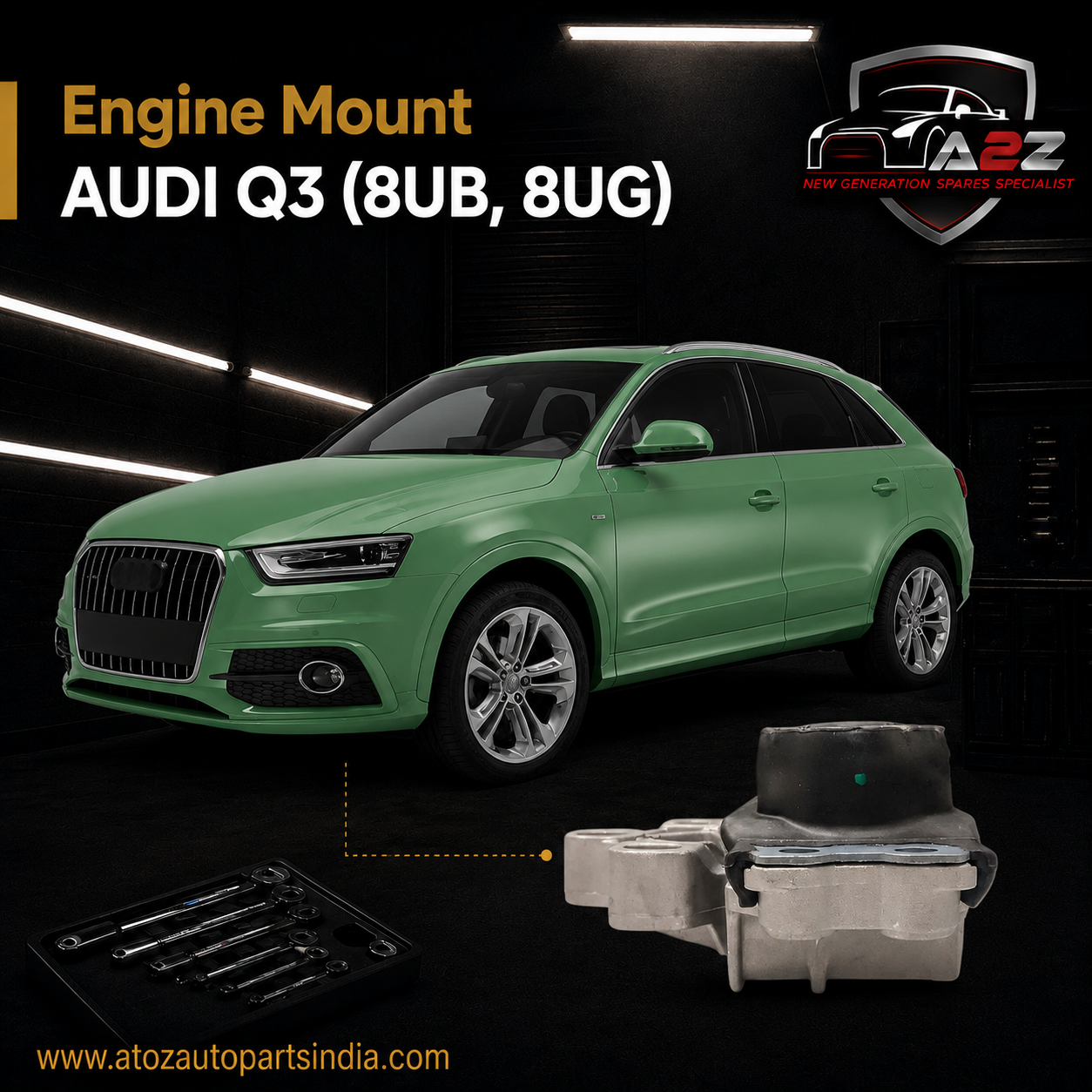 Engine Mount 5N0199262G Compatible With AUDI Q3 (8UB, 8UG)