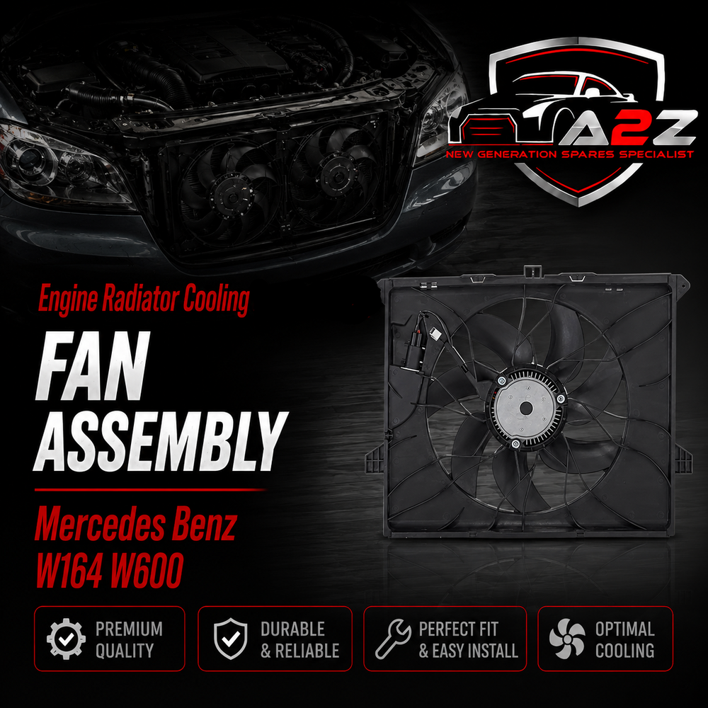Engine Radiator Cooling Fan Assembly 1645000493 Compatible With Mercedes Benz W164 W600