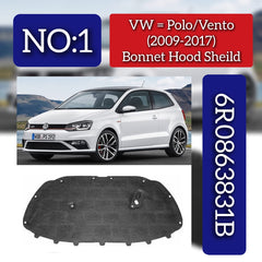 Bonnet Hood Sheild 6R0863831B Compatible With VW POLO V (6R1, 6C1), POLO V Saloon (602, 604, 612, 614) | VENTO (2009-2017) Tag No.1