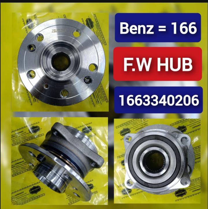 Front Wheel Hub 1663340206 Compatible With MERCEDES-BENZ GL-CLASS X166 & GLE W166 & GLS X166 & M-CLASS W166