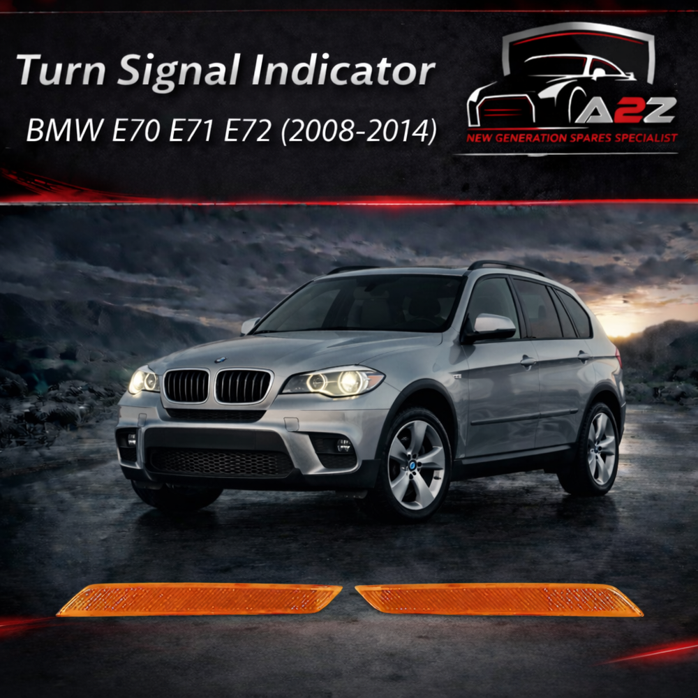 Front Bumper Turn Signal Indicator Light Left 63147179991 & Right 63147179992 Compatible with BMW X5 E70 & X6 E71 E72  2008-2014 Tag-FBL-19