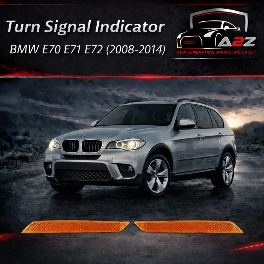Front Bumper Turn Signal Indicator Light Left 63147179991 & Right 63147179992 Compatible with BMW X5 E70 & X6 E71 E72  2008-2014 Tag-FBL-19