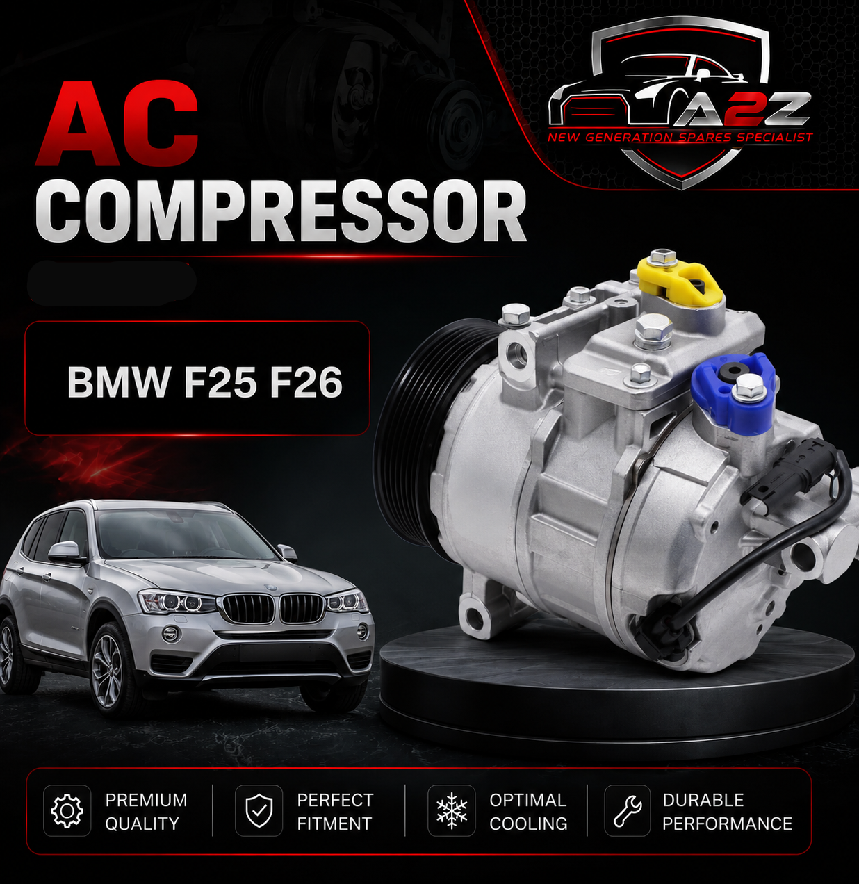 Air Conditioning  Compressor 64529217869 Compatible With BMW F25 F26