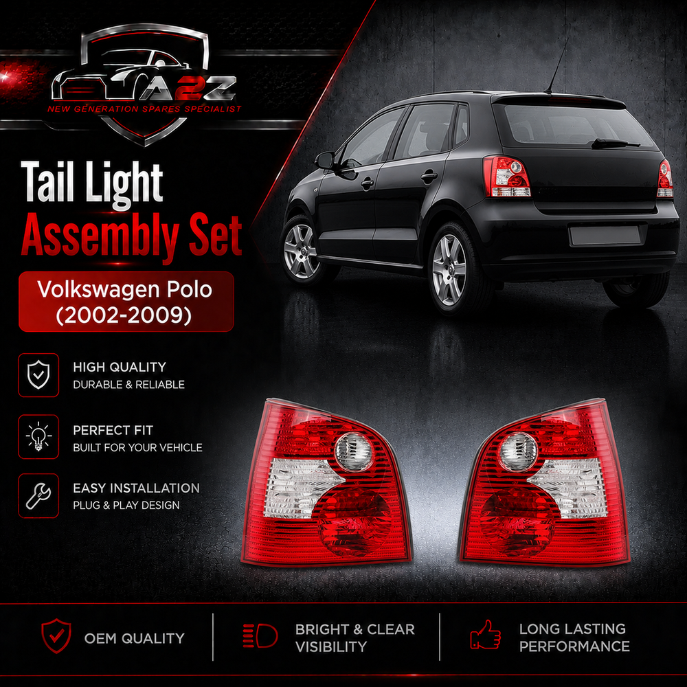 Tail Light Set Left 6Q6945095G & Right 6Q6945096G Compatible With Volkswagen polo (2002)