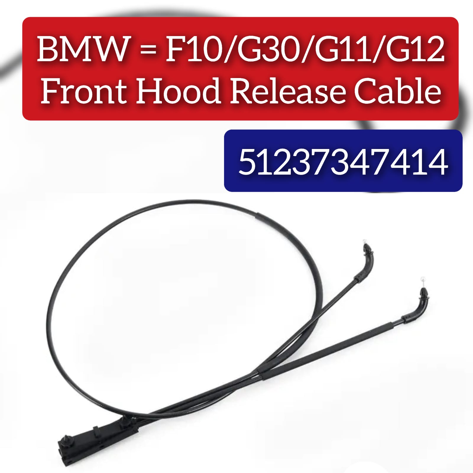 Bonnet Cable 51237347414 Compatible With BMW  For X5 (E53) (F10) (G30) (G11) (G12)