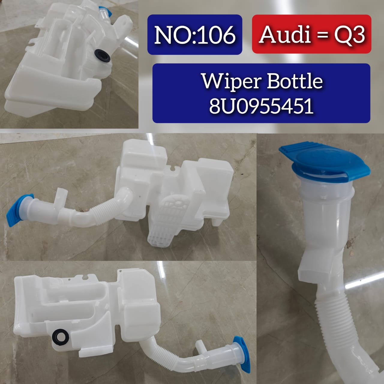Wiper Bottle 8U0955451 Compatible With Audi Q3 Tag No.106