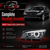 Complete Headlight Assembly Left 63117225229 & Right 63117225230 Compatible With BMW 7 Series (F02) (2009-2012)