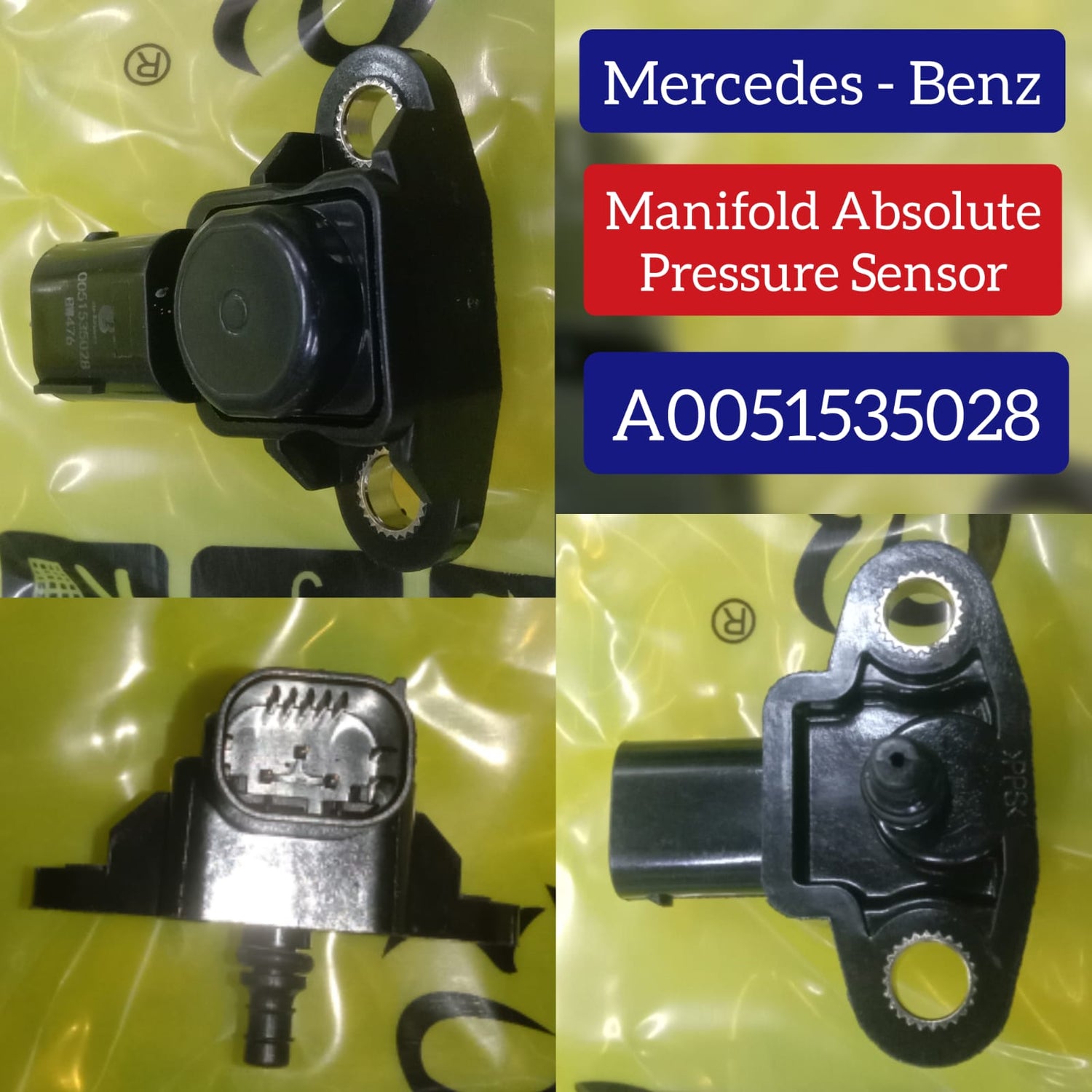 Manifold Absolute Pressure Sensor 0051535028 A0051535028 0041533228 A0041533228 Compatible With Mercedes Benz W204