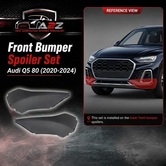 Front Bumper Spoiler Left 80D807061F & Right 80D807062F Compatible With Audi Q5 80 (2020-2024) Tag No.187