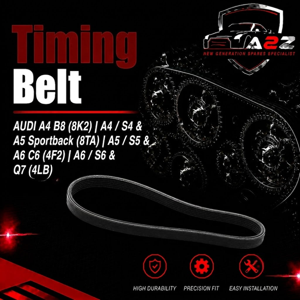 Belt 7PK1270 022145933F 06E903137AB 31110-PRA-013  Compatible With AUDI A4 B8 (8K2) | A4 / S4 & A5 Sportback (8TA) | A5 / S5 & A6 C6 (4F2) | A6 / S6 & Q7 (4LB)Tag-BEL-47