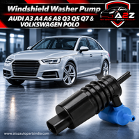 Windshield Washer Pump 1K6955651 1K6955651 Compatible With AUDI A3 A4 A6 A8 Q3 Q5 Q7 & VOLKSWAGEN POLO