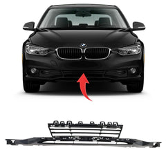 Front Middle Bumper Lower Center Mesh Bezel Grille 51117386152 51117397625 Compatible With BMW 3 Series (F30, F80) (2016-2019) Tag-BG-83
