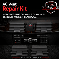 Center AC Conditioner Air Vent Grill Outlet Tab Clip Repair Kit 1668300054 1668300654 Compatible With MERCEDES BENZ GL-CLASS W166 & M-CLASS W166 Tag-ACR-11