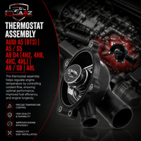 Thermostat Assembly 079121115BB Compatible with AUDI A5 (8T3) | A5 / S5 A8 D4 (4H2, 4H8, 4HC, 4HL) | A8 / S8 | A8L