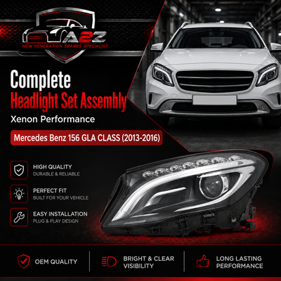 Headlamp Xenon Left 1569063100 & Right 1569063200 Compatible With Mercedes Benz 156 GLA CLASS (2013-2016) Tag No.102