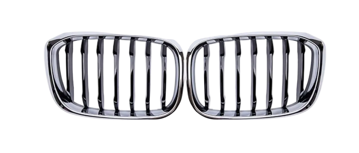 Outer Chrome Show Grill Left 51113739465 & Right 51113739466 Compatible With BMW X3 G01 (2018-2021) Tag No.86
