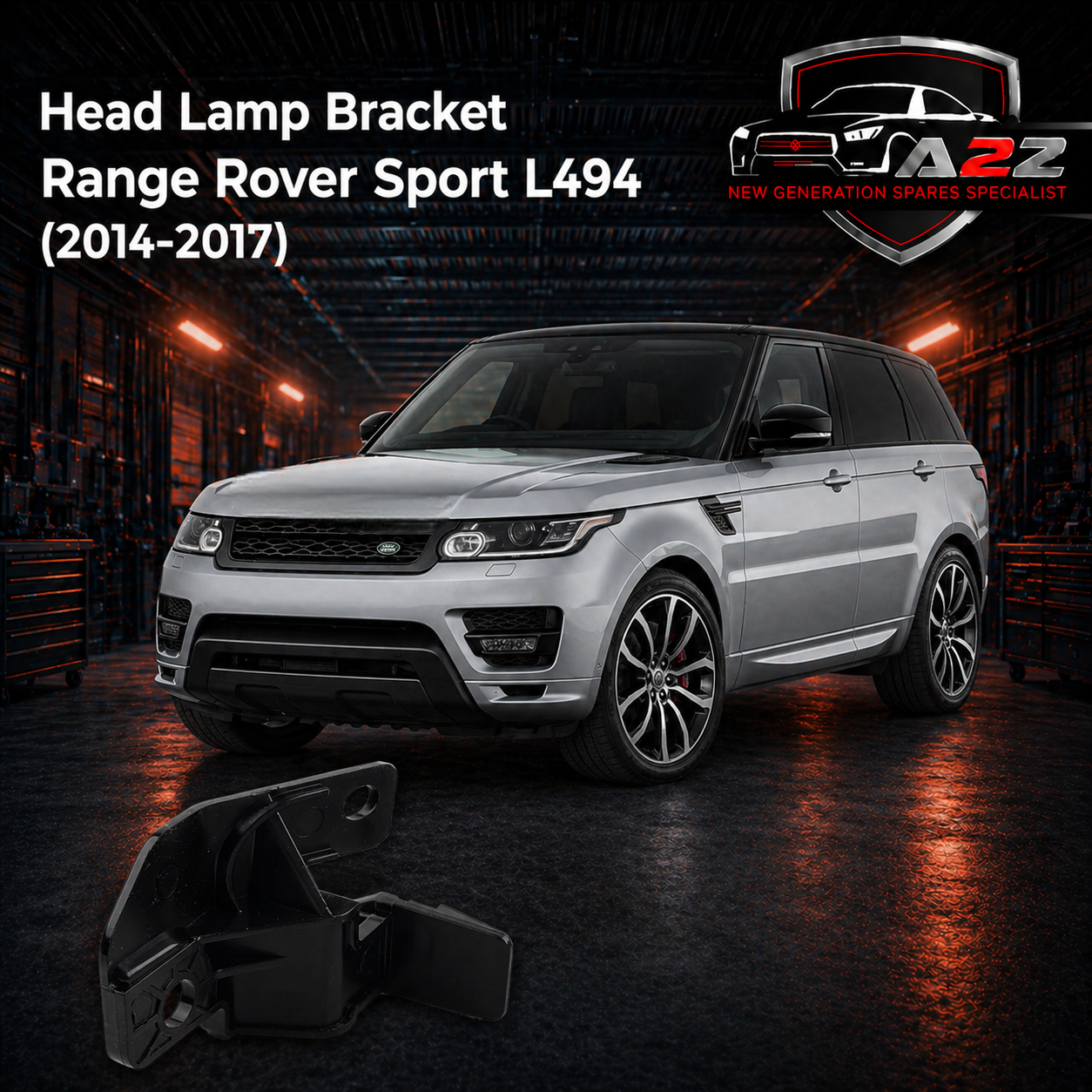 Headlight Bracket Right LR054698 & Left LR054699 Compatible With Land Rover Range Rover Sport - L494 (2014-2017) Tag No.3203