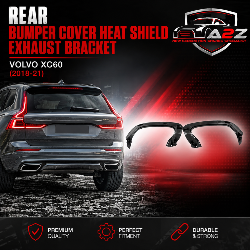 Rear Bumper Cover Heat Shield Exhaust Bracket Left 31425209 & Right 31425210 Compatible With Volvo XC60 (2018-21) Tag No.2617