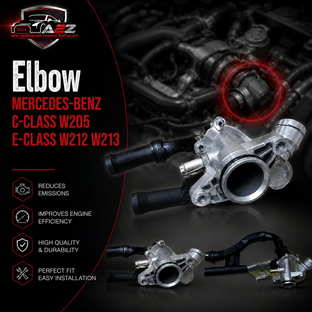 Elbow (Thermostat) 2742000115 2742003100 ASSY (Alluminium) For MERCEDES-BENZ C-CLASS W205 E-CLASS W212 W213 Tag-E-18