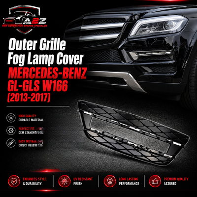 Outer Grille Fog Lamp Cover Compatible With MERCEDES-BENZ GL-GLS W166 2013-2017 Fog Lamp Cover Left 1668843722 & Right 1668843822 Tag-FC-221