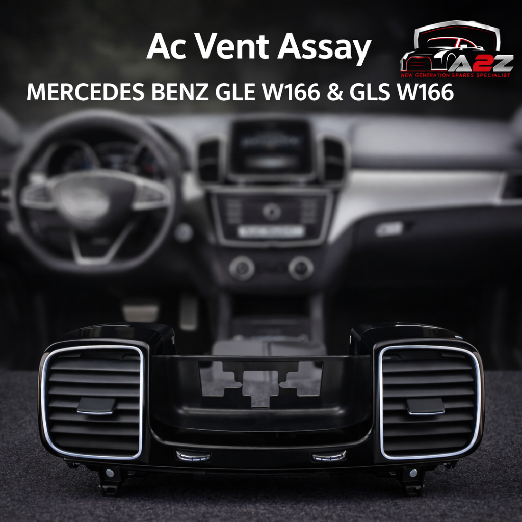 Black Center Ac Vent Assay 1668306001 Compatible With MERCEDES BENZ GLE W166 & GLS W166