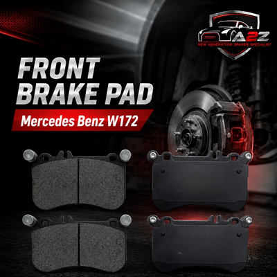 Front Brake Pad Set 0064206620 Compatible With Mercedes Benz W172