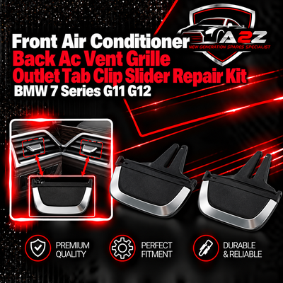 Front  Air Conditioner Back Ac Vent Grille Outlet Tab Clip Slider Repair Kit 64229299497 64229299499 Compatible With BMW 7 Series G11 G12 (Set Of 2)