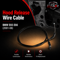 Hood Release Wire Cable 51238240609 Compatible For BMW E65 E66  (2001-08)