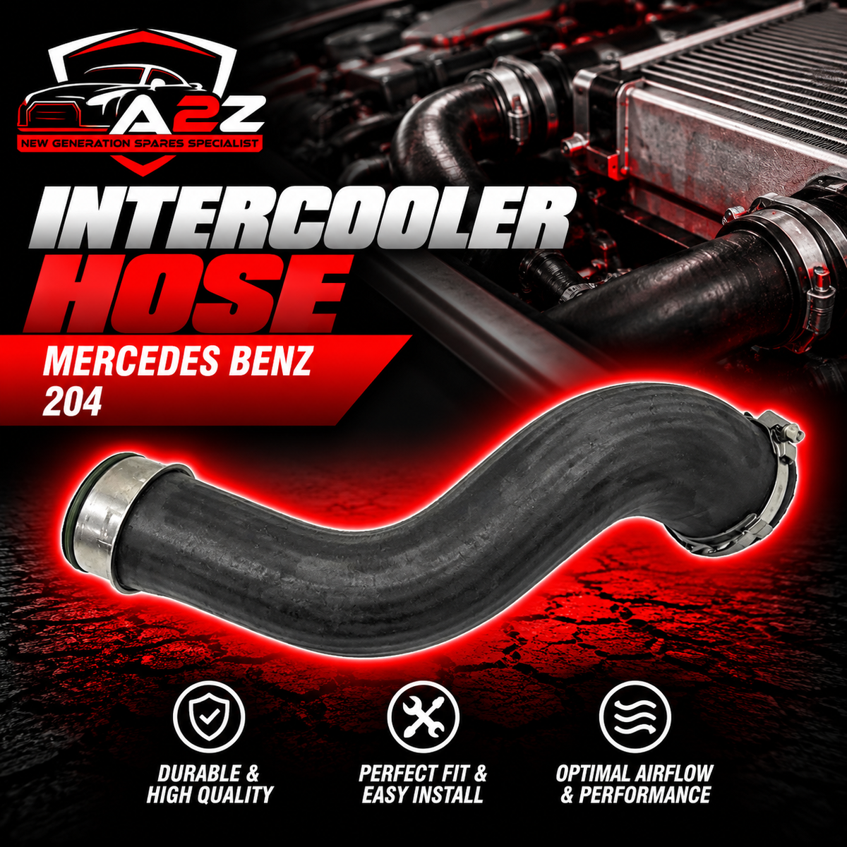 Intercooler Hose 2045281882 Compatible With Mercedes Benz W204 Tag No.596