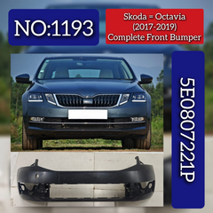 Complete Front Bumper 5E0807221P Compatible With Skoda Octavia (2017-2020) Tag No.1193