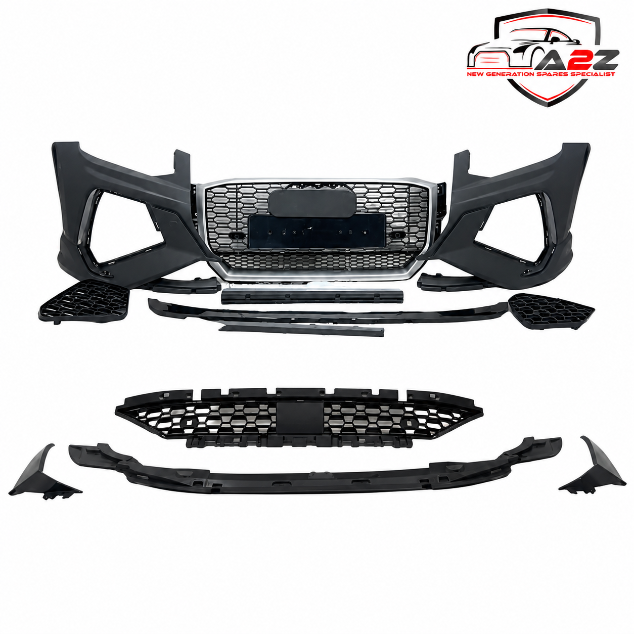 Front Bumper Kit Compatible With Audi Q2 {2020-2023}  Hatchback Kit FBK.7