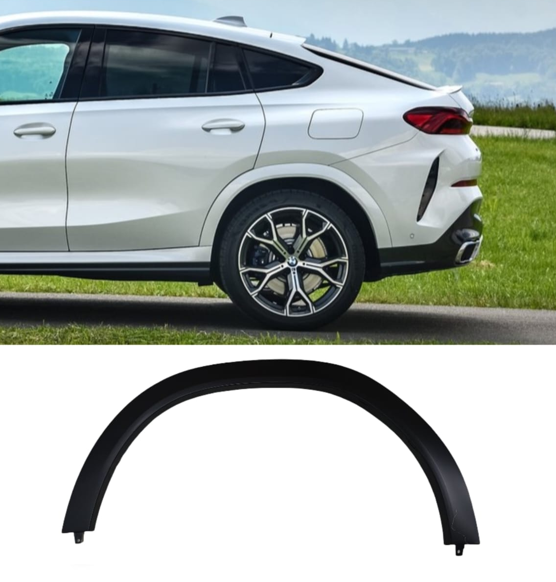 Rear Left Wheel Eyebrow 51778083957 Compatible With BMW X6 G06 M (2019-23) Tag No.255