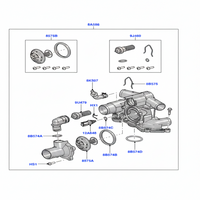 Elbow (Thermostat) LR004318 For RANGE ROVER SPORT I L320 Tag-E-118