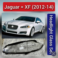 Front Headlight Lens Cover  Car Headlamp Cover Lampshade  Transparent Lamp Shell for Jaguar XF (2012-2014).