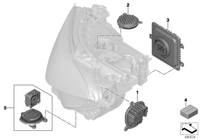 Front LED Daytime Running Light (DRL) Control Module Blaster 63119498649 Compatible With BMW G14 G15 G16