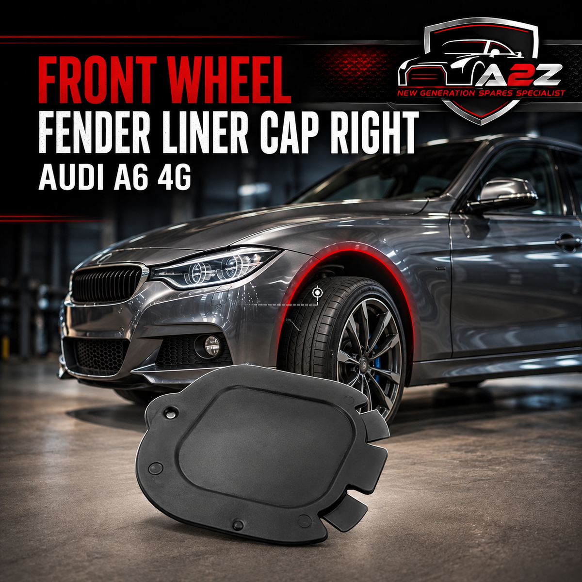 Front Wheel Fender Liner Cap Right 4G0809968 & Left 4G0809967  Compatible With Audi A6 4G Tag-19 & 20