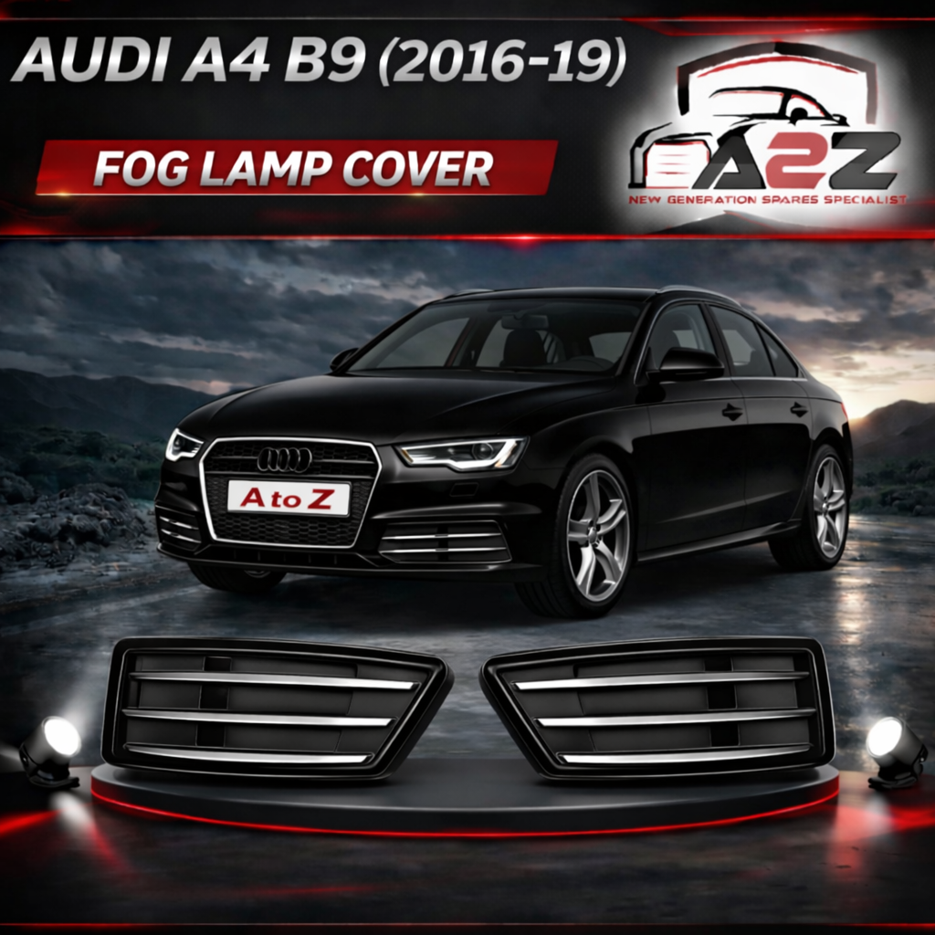 Fog Lamp Cover Compatible With AUDI A4 B9 2016-2019 Fog Lamp Cover Left 8WD807681B & Right 8WD807682B Tag-FC-17