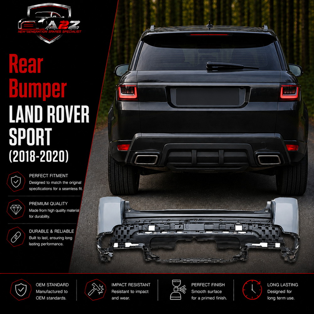 Rear Bumper LR098889 Compatible With LAND ROVER SPORT (2018-2020)