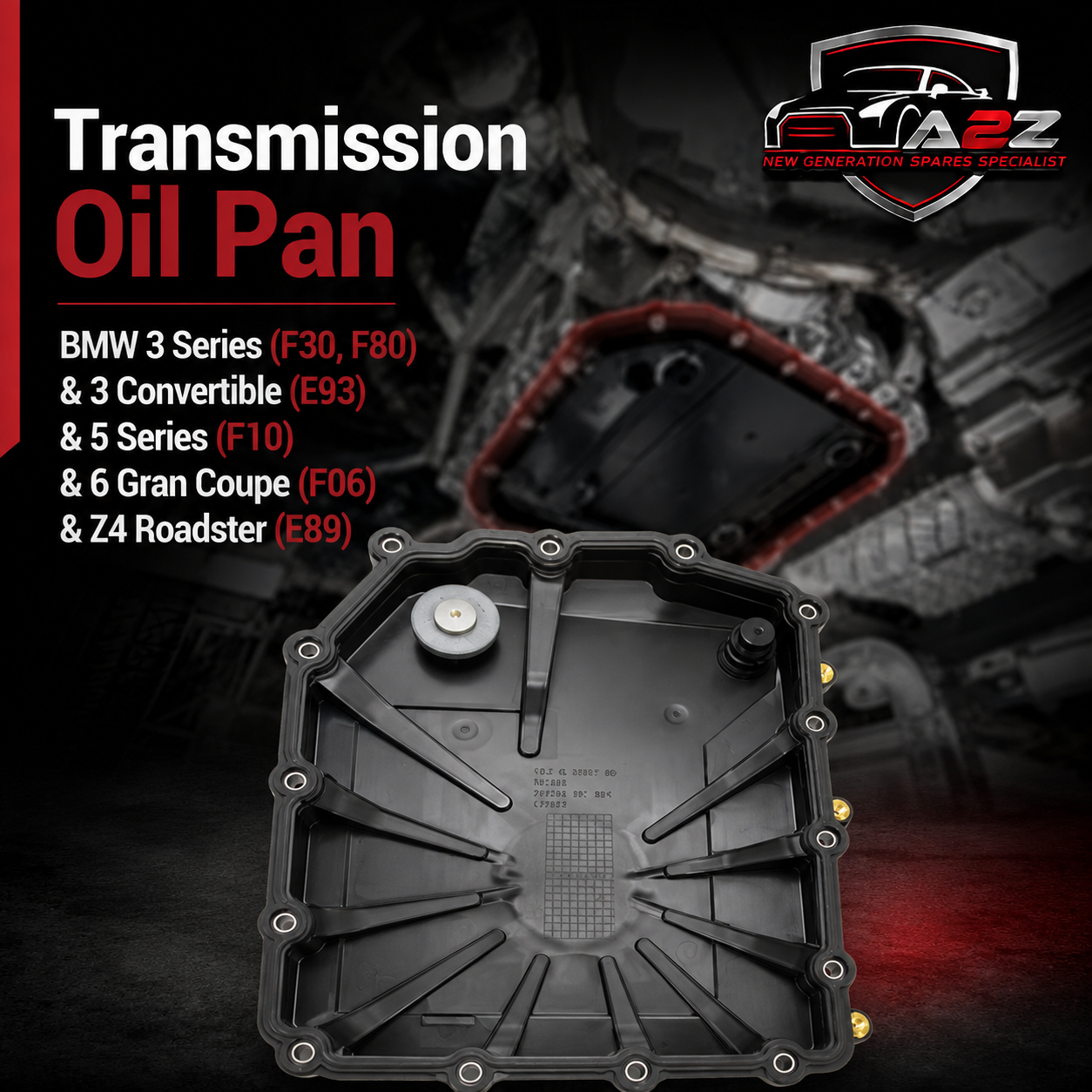 Transmission Oil Pan 28108070791 28107842385 Compatible With BMW 3 Series (F30, F80) & 3 Convertible (E93) & 5 Series  (F10) & 6 Gran Coupe (F06) & Z4 Roadster (E89) Tag 29