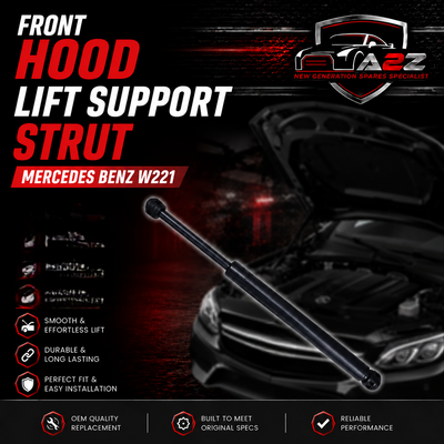 Front Hood Lift Support Strut Set 2218800329 Compatible With Mercedes Benz W221