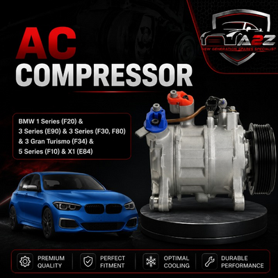 AC Compressor 64529223694 64529225703 Compatible With BMW 1 Series (F20) & 3 Series (E90) & 3 Series (F30, F80) & 3 Gran Turismo (F34) & 5 Series (F10) & X1 (E84)