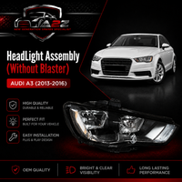 Headlight Headlamp Left & Right  (Without Blaster) Compatible With AUDI A3 (2013-2016) Tag No.162