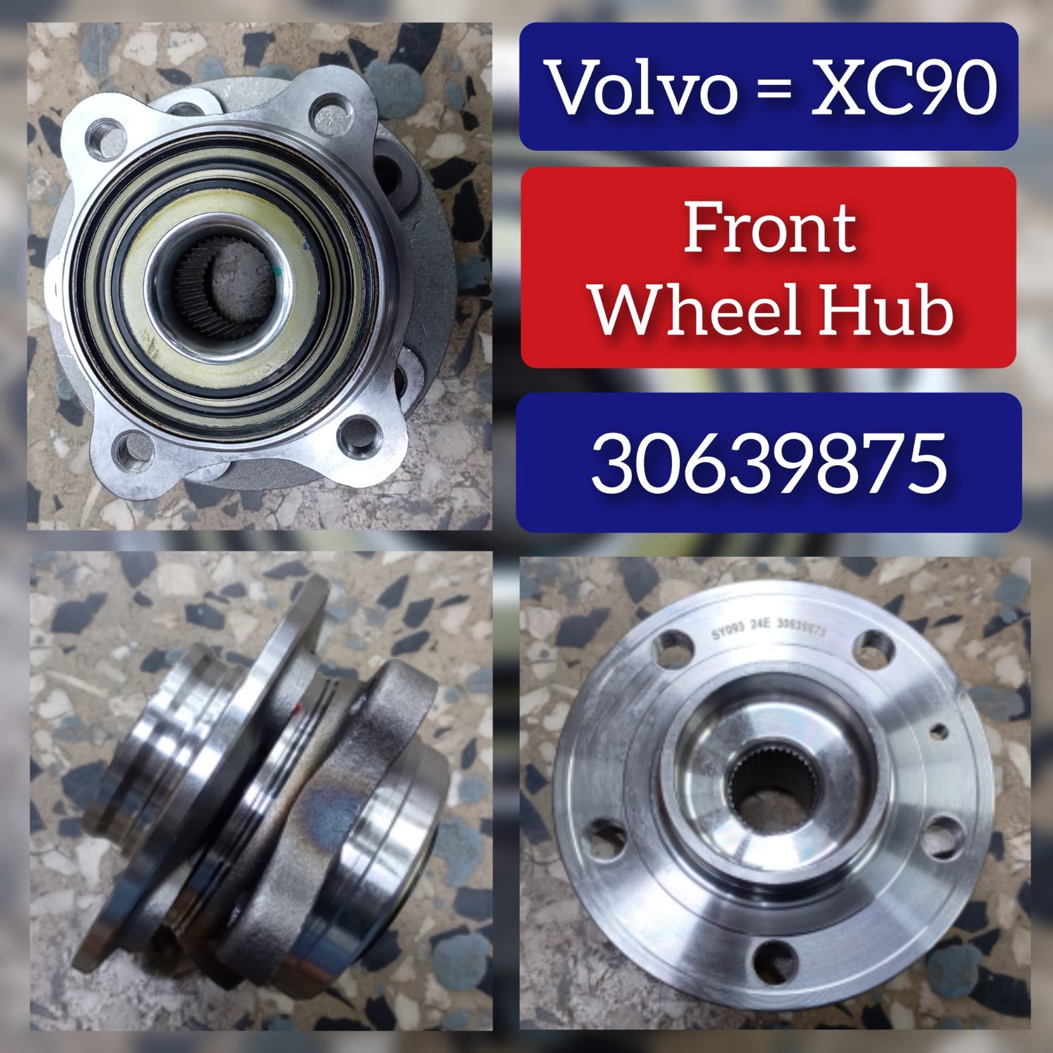 Front Wheel Hub 30639875 Compatible With Volvo XC90