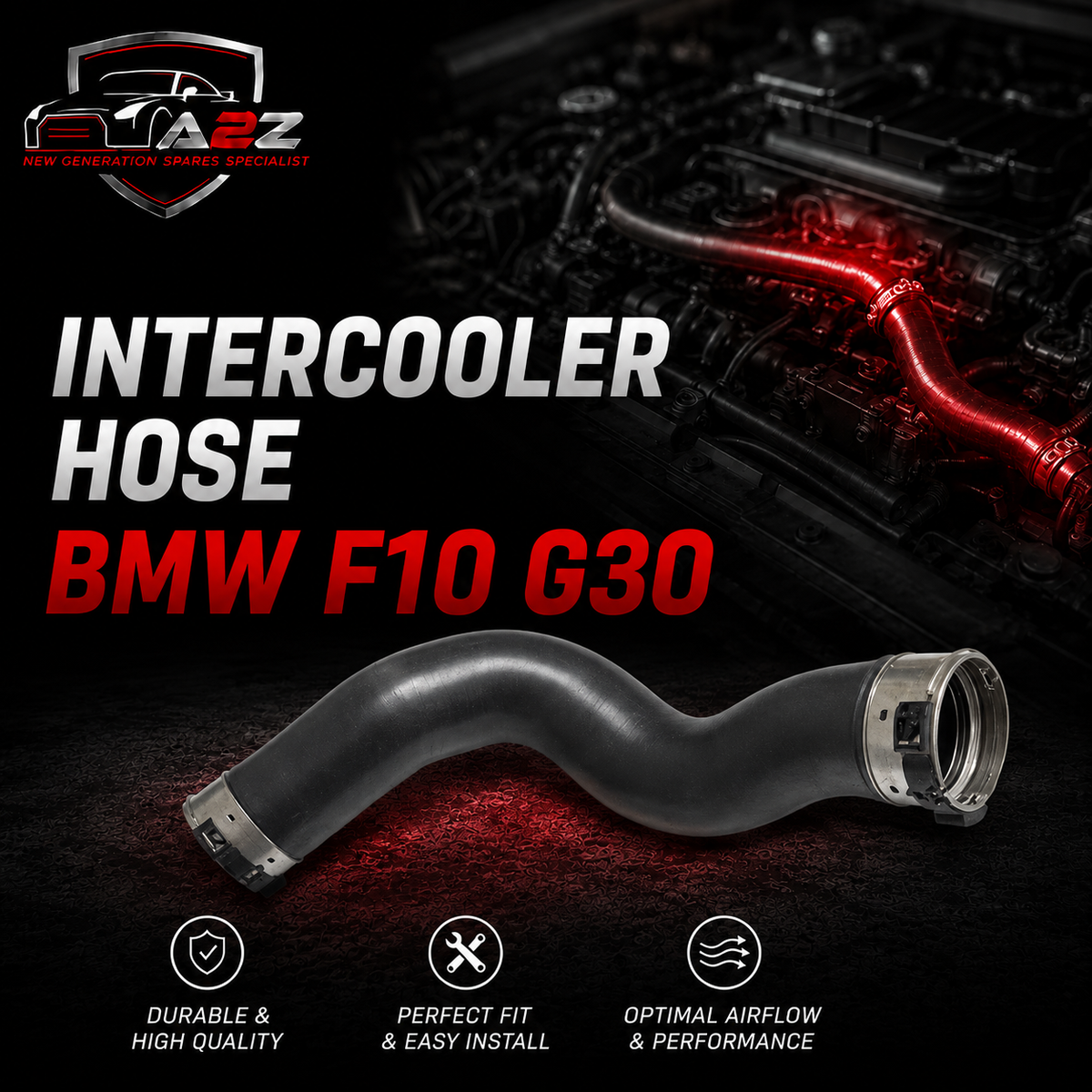 Intercooler Hose 11618571897 Compatible With BMW F10 G30 Tag No.962