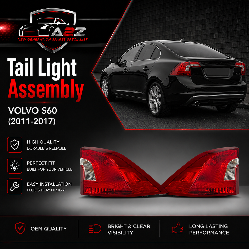 Tail Light Assy Left 31434853 & Right 31434854 Compatible With VOLVO S60 (2011-2017) Tag No.211