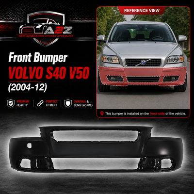Front Bumper 39886257 Compatible With VOLVO S40 V50 (2004-12)
